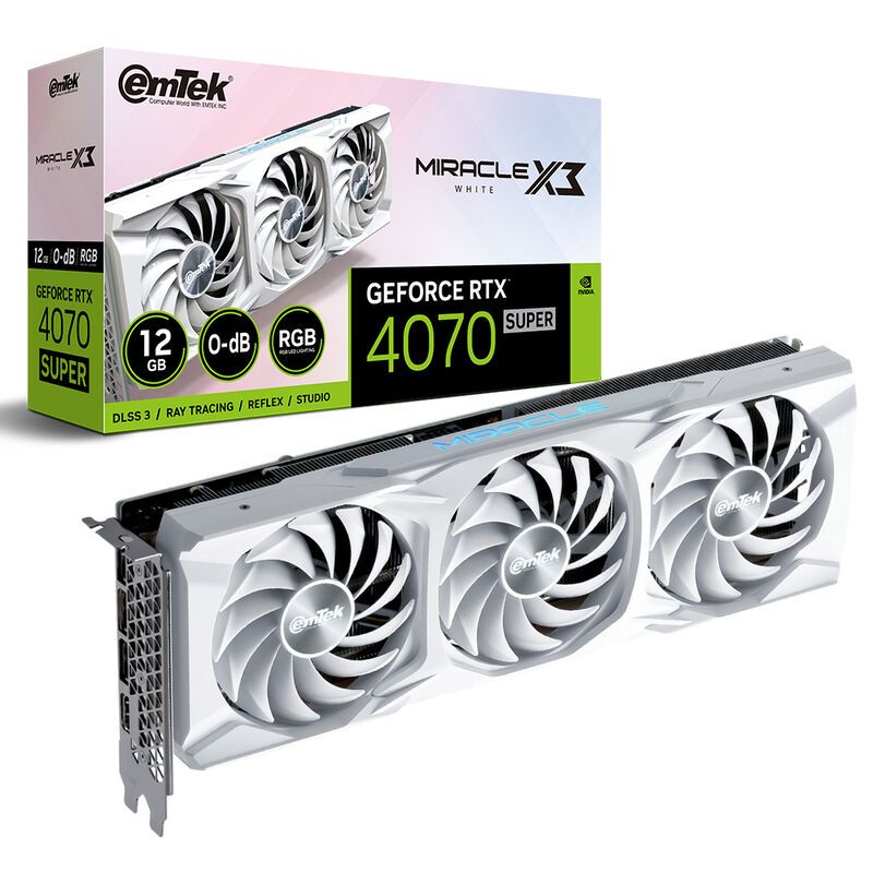 Triple-Fan White GPUs