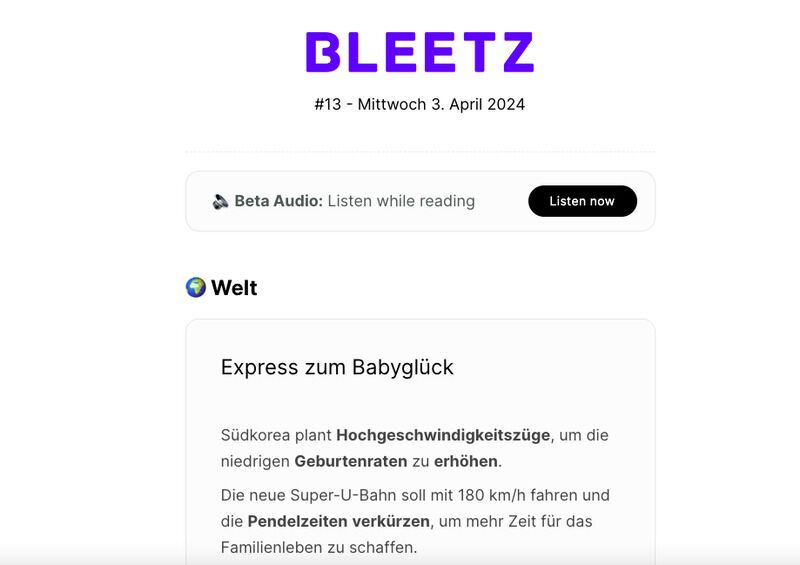 Educational German News Bites