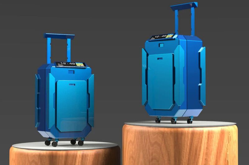 Timepiece-Inspired Suitcases