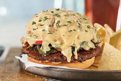 Gooey Queso-Topped Burgers