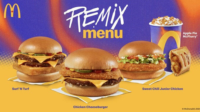 Remixed QSR Meal Menus