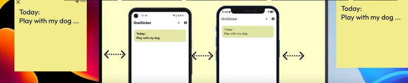 Synced Sticky Note App