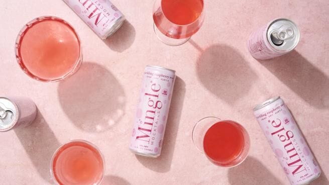 Alcohol-Free Raspberry Rosés