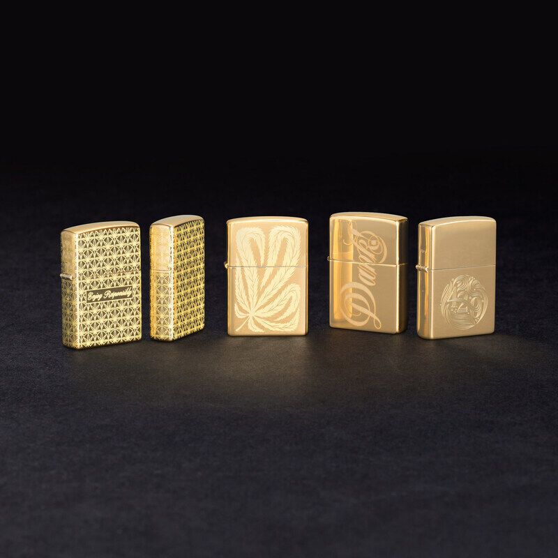 Intricately Crafted Brass Lighters