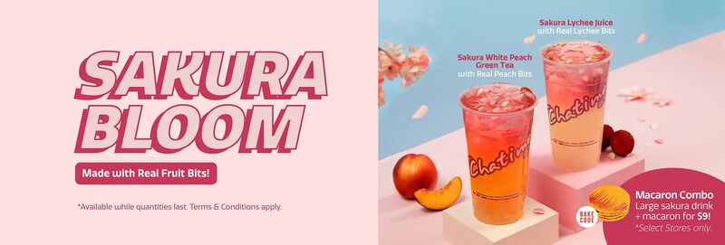 Fruit-Infused Sakura Drinks