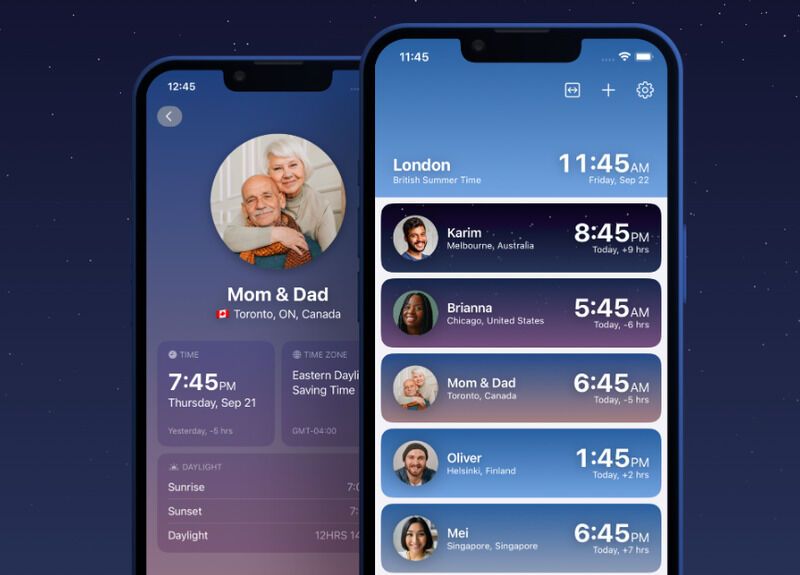 Connective Time Zone Apps