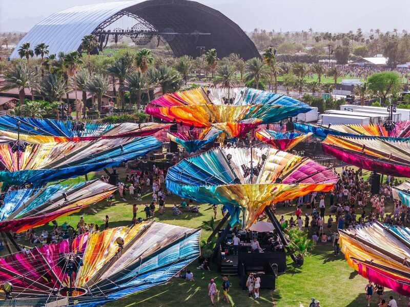 Music Festival Fabric Installations