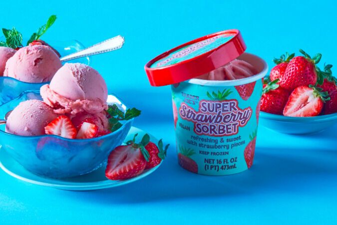 Frozen Strawberry Sorbet