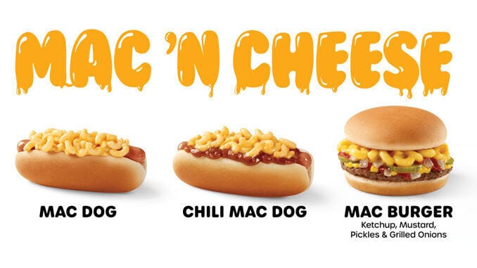 Macaroni-Topped Hot Dogs