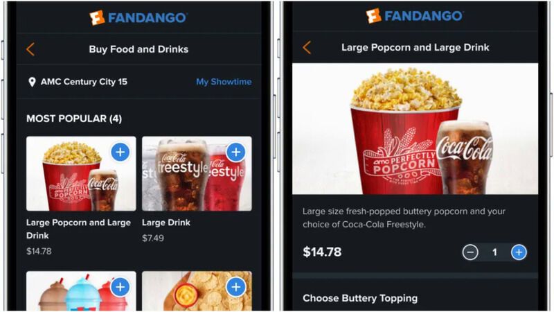 Cinema Snack Ordering Features