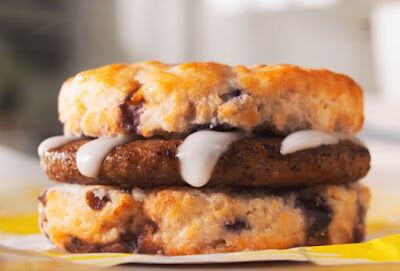 Buttermilk Blueberry Biscuit Sandwiches