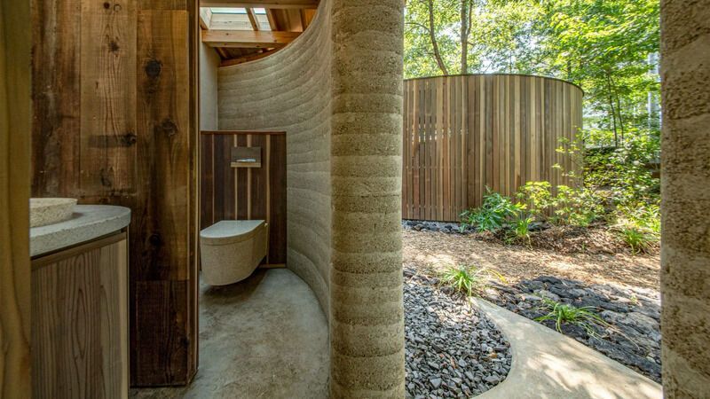 Enclosed Japanese Park Toilets