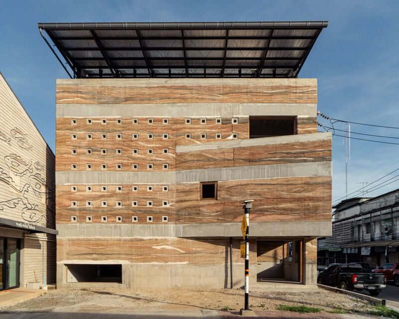 Rammed Earth Community Buildings