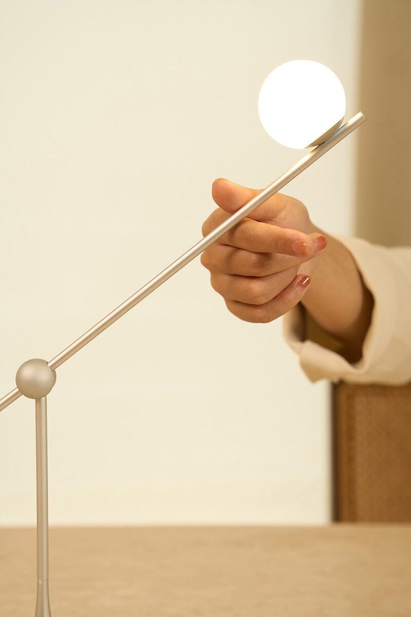 Portable Tilted Battery-Powered Lamps