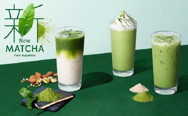 Fresh Matcha Cafe Drinks