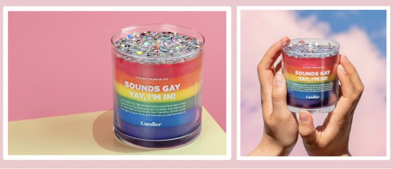 Playful Pride-Inspired Candles