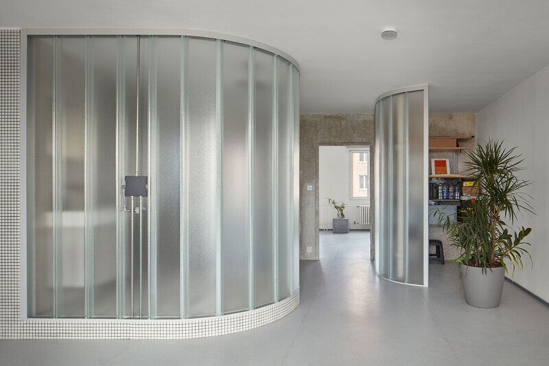 Curved Translucent Experimental Apartments