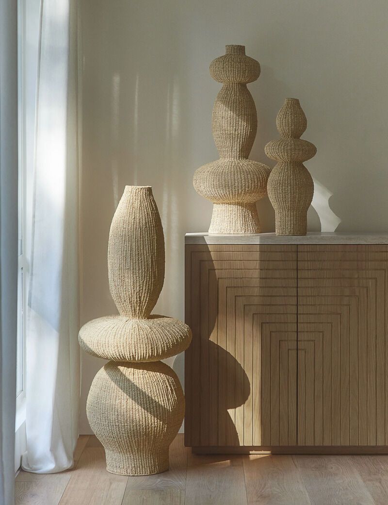 Sculptural Decorative Floor Vases