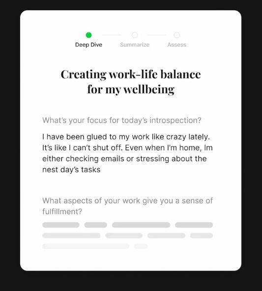 AI Personal Introspection Apps