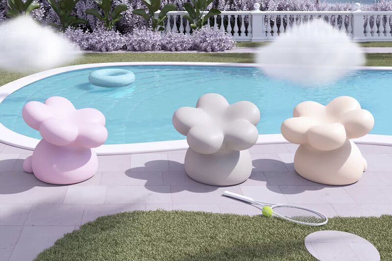 Pastel-Tonal Abstract Chairs