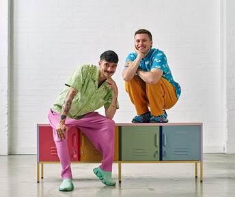 Chic Multi-Colored Lockers