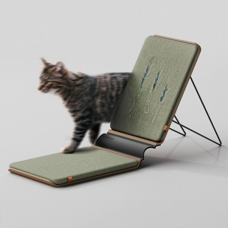L-Shaped Pet Scratching Furniture