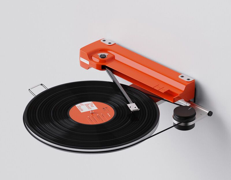 Floating Wall-Mounted Turntables