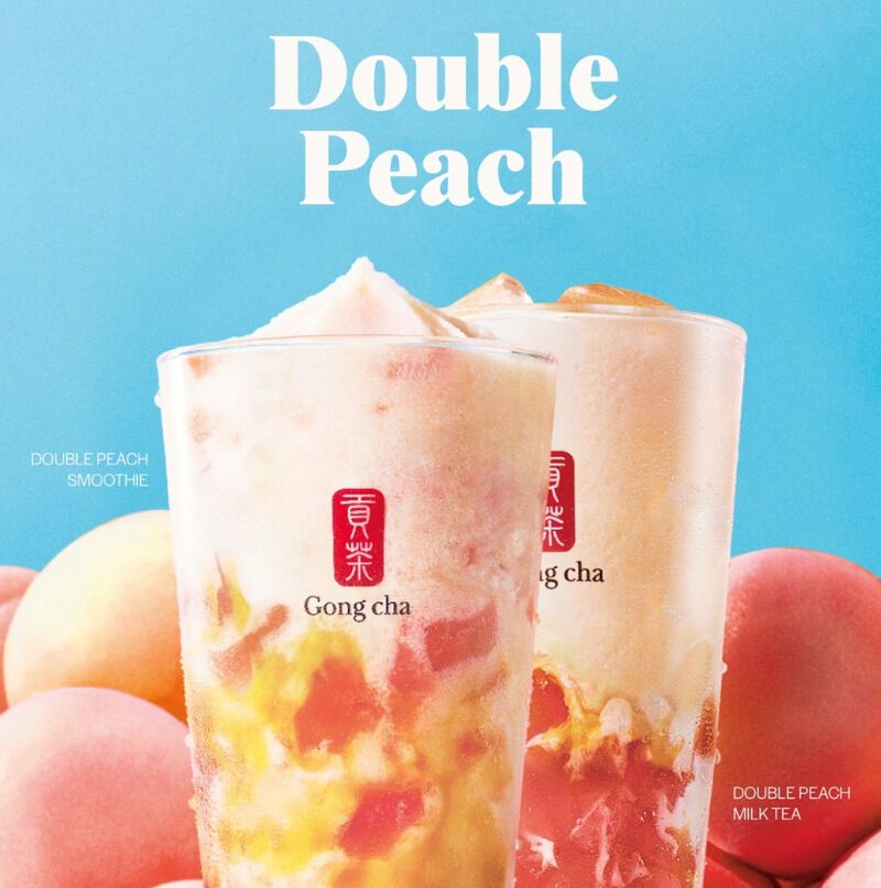 Peach Jelly Milk Teas