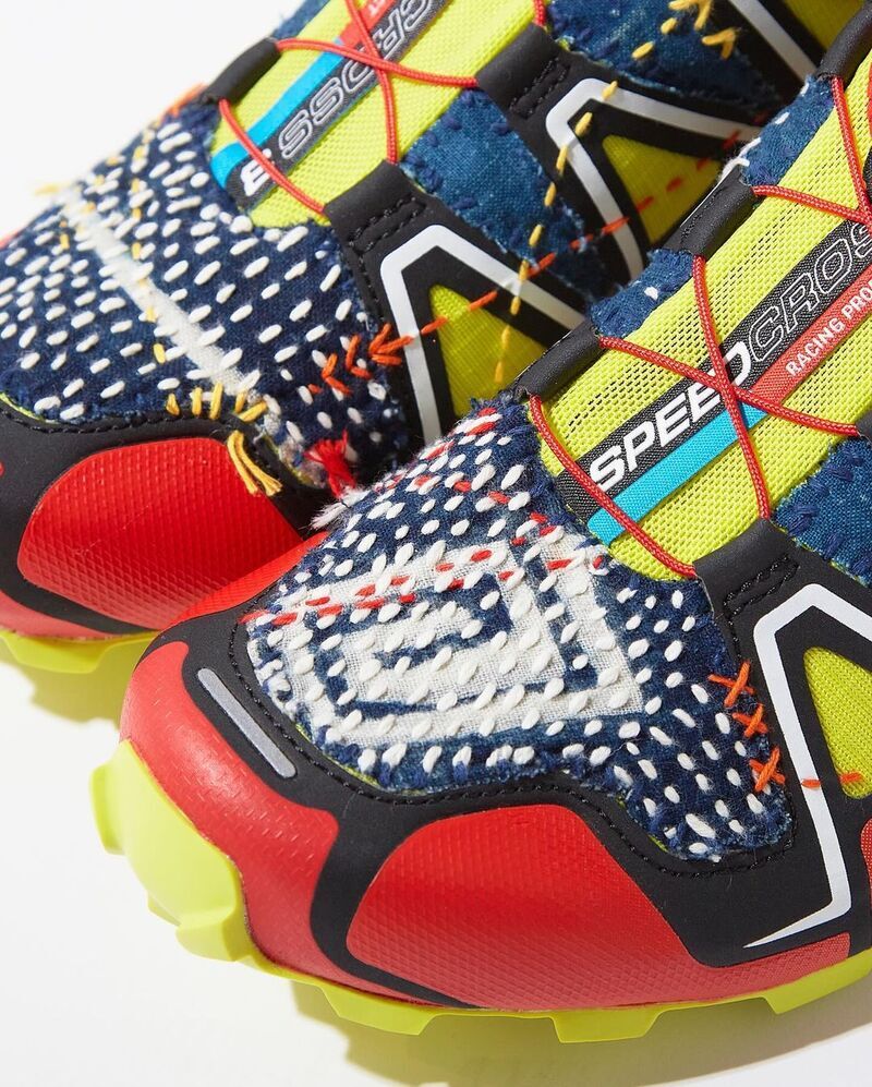 Vibrant Hand-Stitched Sneakers