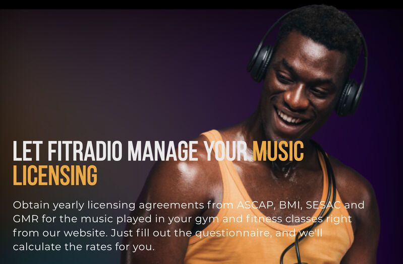 Gym-Specific Music Licensing Services