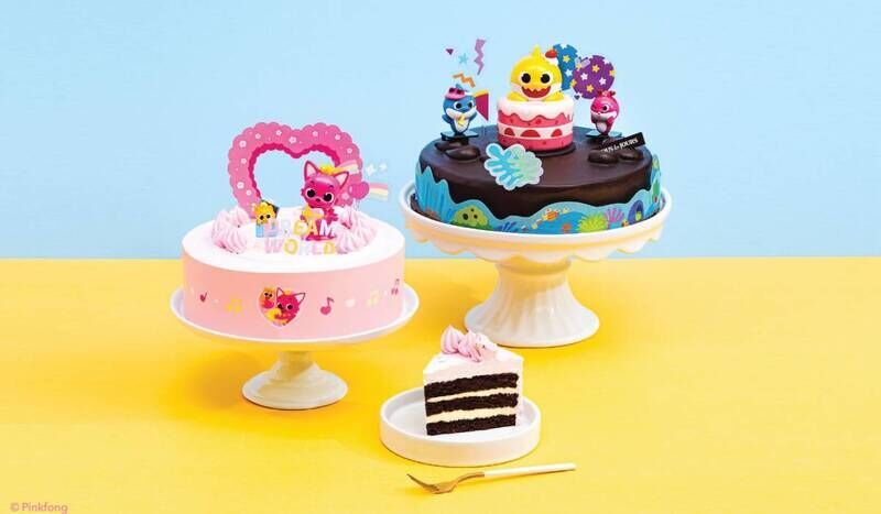 Pink Cartoon Character Cakes