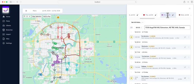 Efficient Field Visit Planning