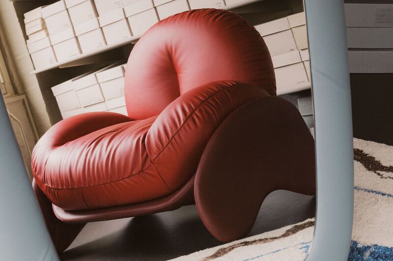 Wrinkled Plush Collaborative Chairs