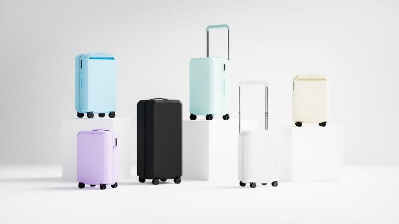 Sustainable Pastel Luggage Capsules