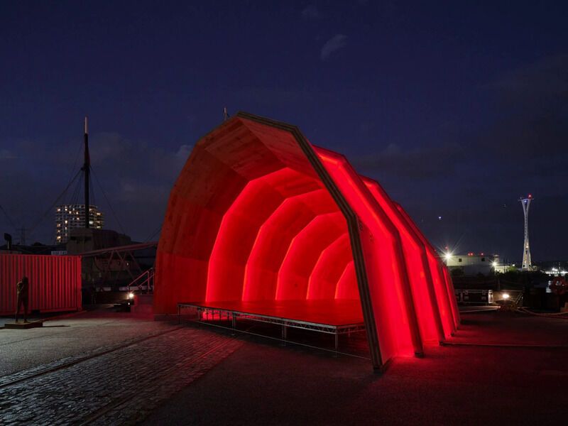 Eucalyptus Wood Curved Pavilions