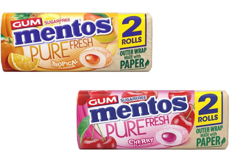 Dual-Roll Chewing Gums : Mentos Pure Fresh Duo Packs