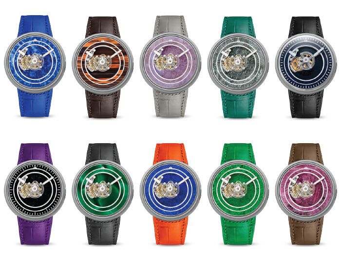 Mineral Dial Timepiece Designs