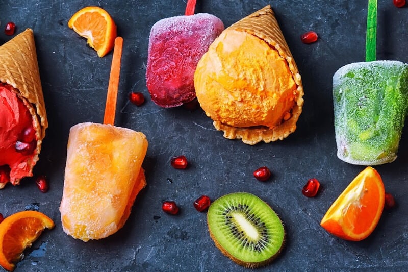 Low-Sugar Healthy Fruit Sorbets