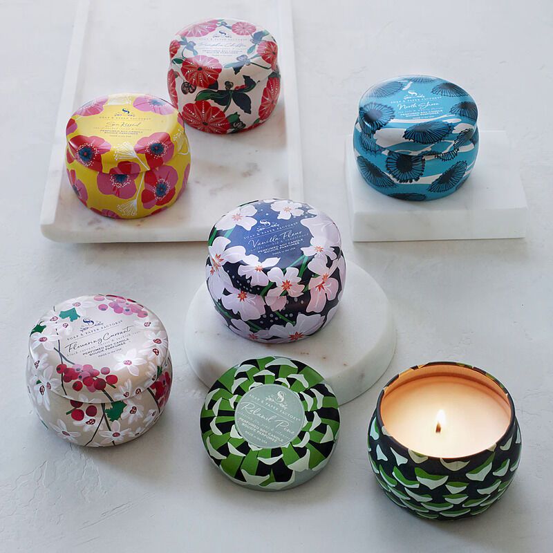 Decorated Candle Tins