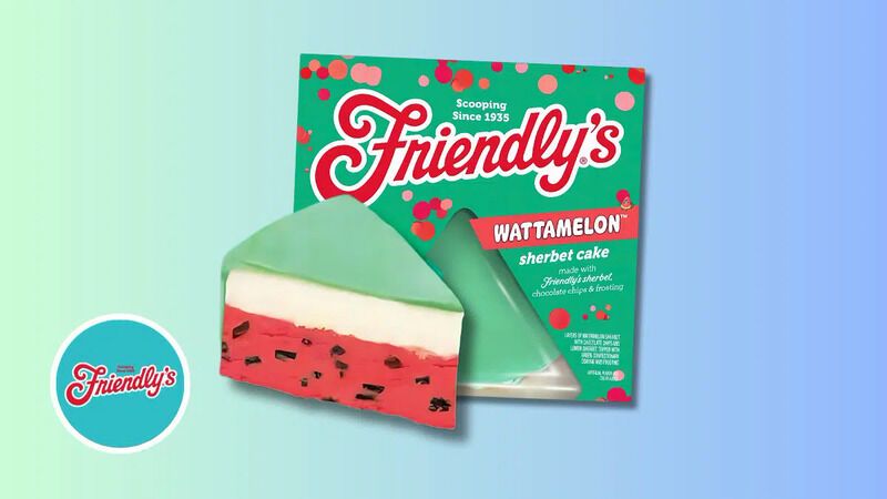 Watermelon-Inspired Ice Cream Cakes