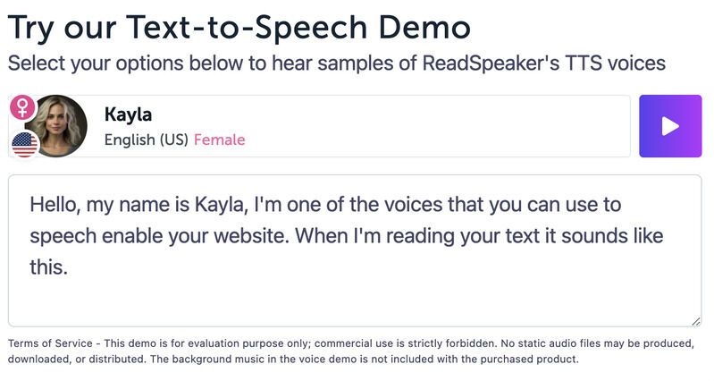 Advanced Text-to-Speech Technology