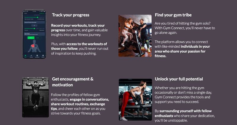 Connective Social Gym Apps