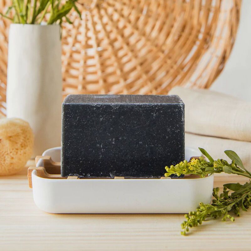 Charcoal-Infused Soap Bars