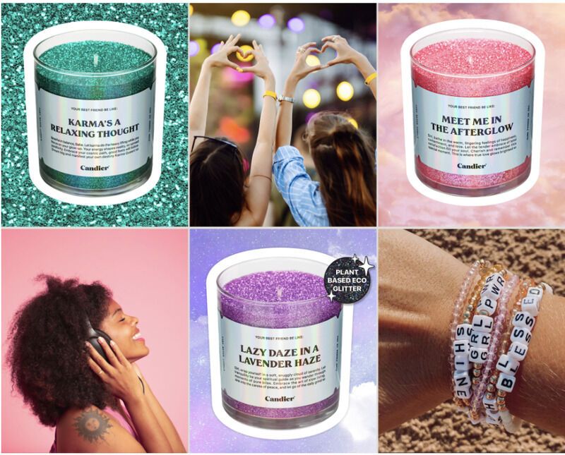 Glitter-Infused Summer Candles