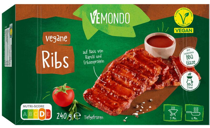 Marinated Plant-Based Ribs