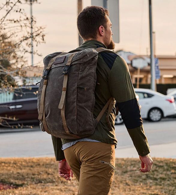 Retro Militant Backpack Designs Waxed Canvas Backpack