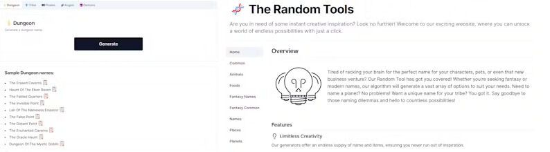 Unlimited Randomly Generated Tools