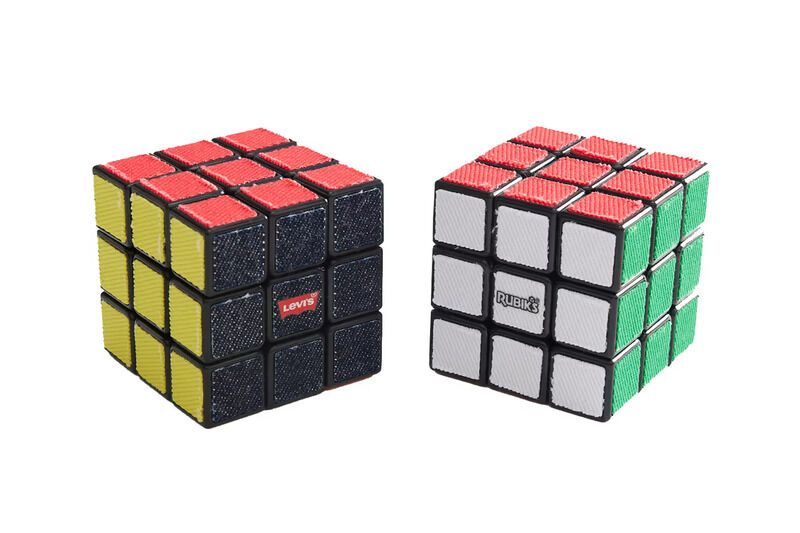 Branded Denim Puzzle Cubes