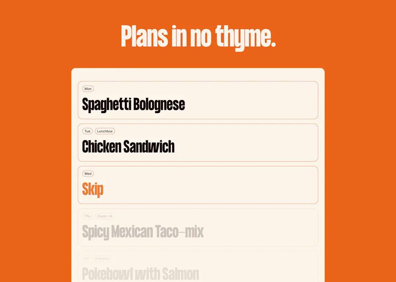 AI Meal Planners