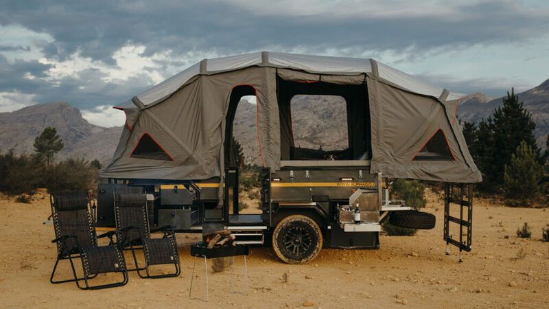 Self-Inflating Off-Road Camping Trailers